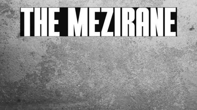 THE MEZIRANE Font examples