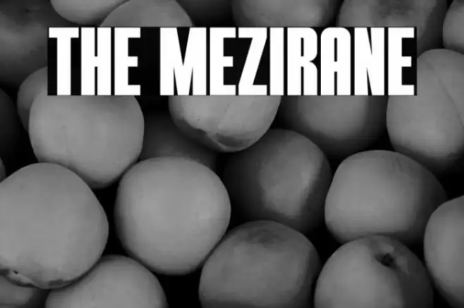 THE MEZIRANE Font examples