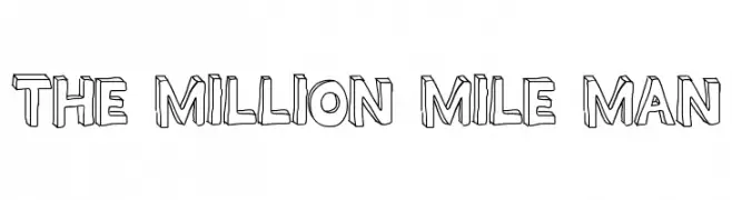THE MILLION MILE MAN  免费字体下载