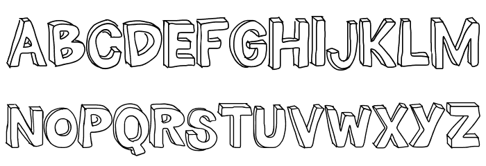 THE MILLION MILE MAN Font LOWERCASE