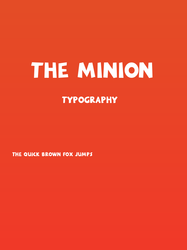 THE MINION Poster