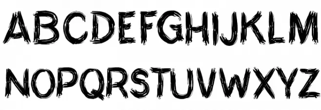 THE MYTH OF RIVER SOLO Schriftart Groß