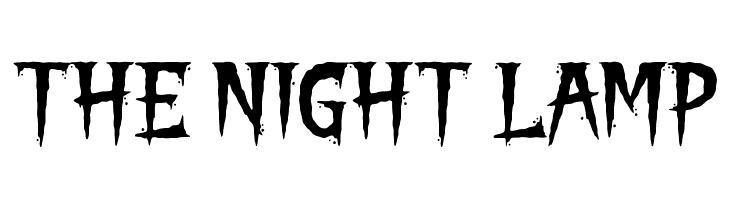 THE NIGHT LAMP  フリーフォントのダウンロード