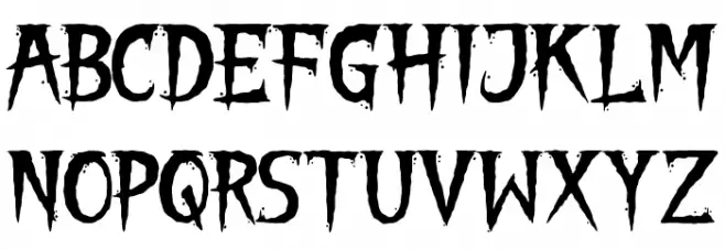 THE NIGHT LAMP Font UPPERCASE