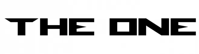THE ONE  Frei Schriftart Herunterladen