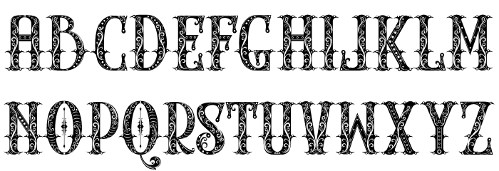 THE PARTHENON1 Font LOWERCASE