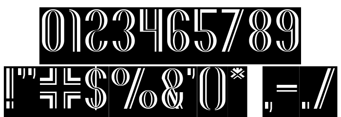 THE QUICK MOTORCROSS-Inverse Font OTHER CHARS
