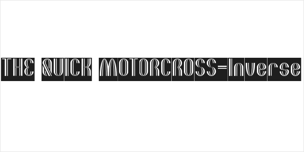 THE QUICK MOTORCROSS-Inverse Logo