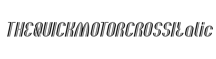 THE QUICK MOTORCROSS Italic  フリーフォントのダウンロード