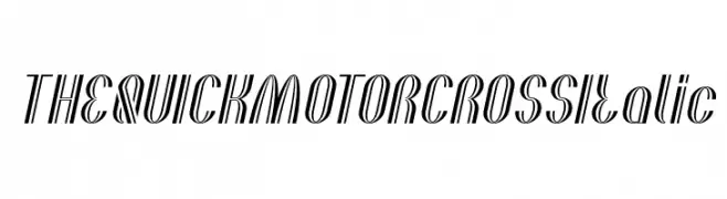 THE QUICK MOTORCROSS Italic  Frei Schriftart Herunterladen