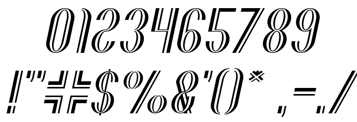 THE QUICK MOTORCROSS Italic Font OTHER CHARS