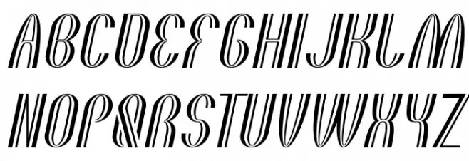 THE QUICK MOTORCROSS Italic 字体 大写