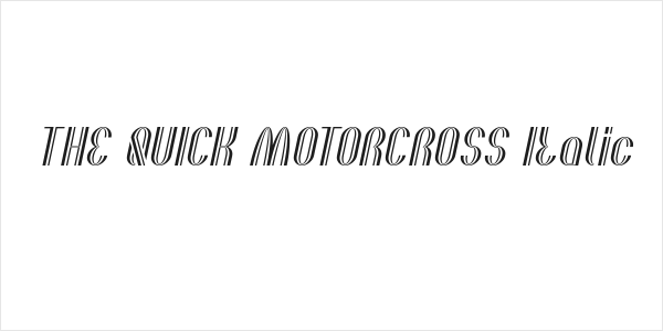 THE QUICK MOTORCROSS Italic Logo
