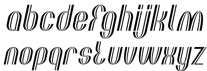 THE QUICK MOTORCROSS Italic Font LOWERCASE