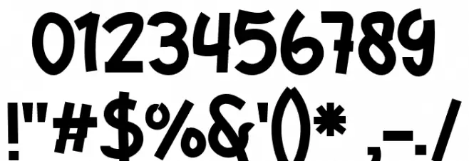 THE RainK Regular Font OTHER CHARS