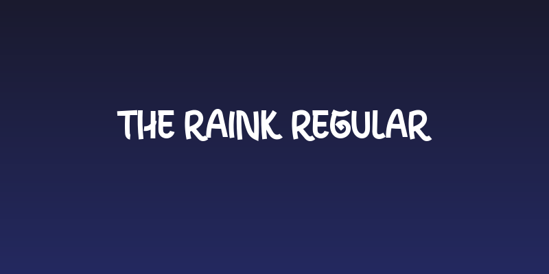 THE RainK Regular Social Header