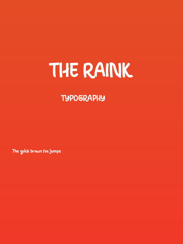 THE RainK Poster