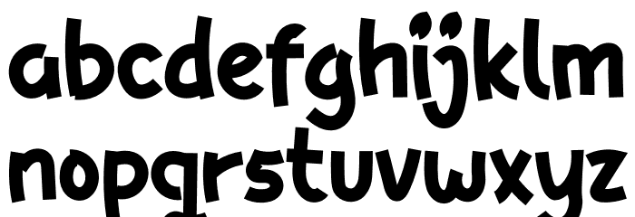 THE RainK Font LOWERCASE