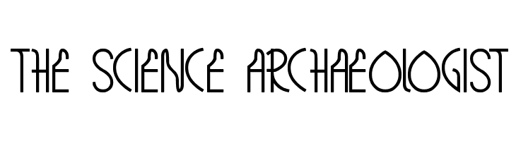 THE SCIENCE ARCHAEOLOGIST  Frei Schriftart Herunterladen