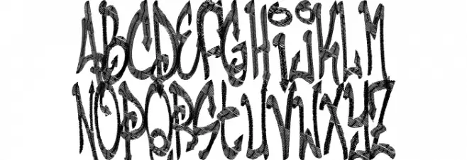 THE SCRIBBER - URBAN HOOK-UPZ Polices MAJUSCULES