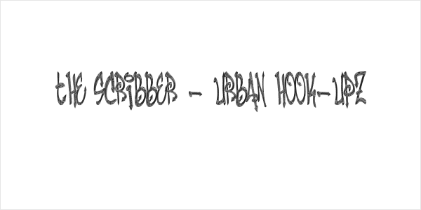 THE SCRIBBER - URBAN HOOK-UPZ Logo