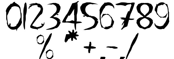 THE SHANGHAI GHOST Font OTHER CHARS