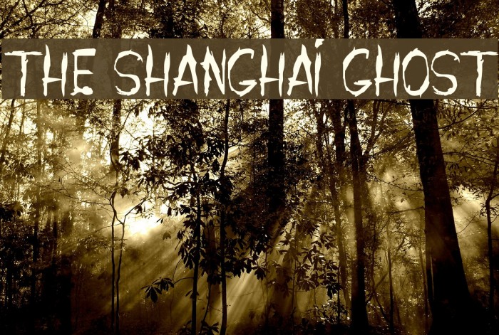 THE SHANGHAI GHOST Font examples