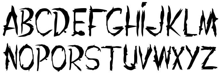 THE SHANGHAI GHOST Font LOWERCASE