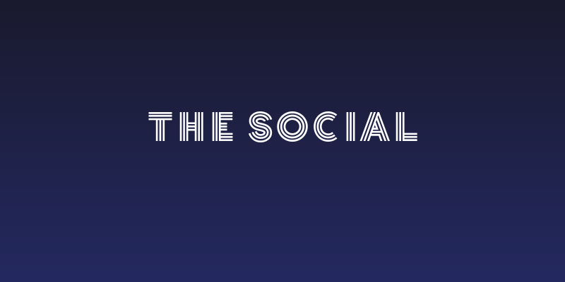 THE SOCIAL Social Header