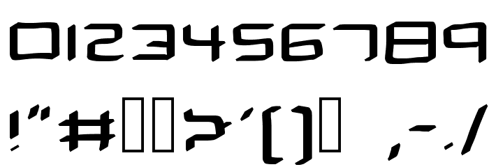THE SPACEMAN Font OTHER CHARS