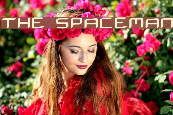 THE SPACEMAN Font examples