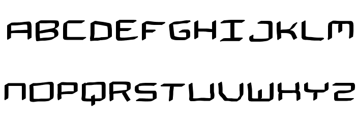 THE SPACEMAN Font LOWERCASE