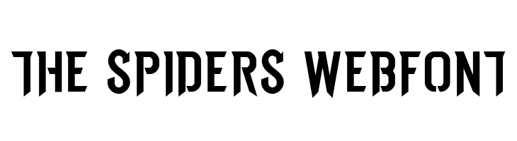 THE SPIDERS WEBFONT  नि: शुल्क फ़ॉन्ट्स डाउनलोड