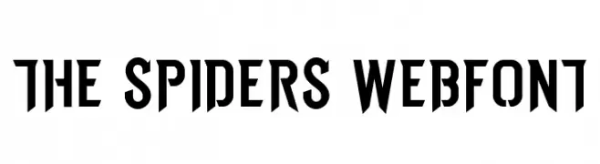 THE SPIDERS WEBFONT  Frei Schriftart Herunterladen