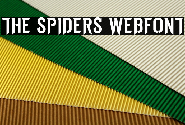 THE SPIDERS WEBFONT Font examples