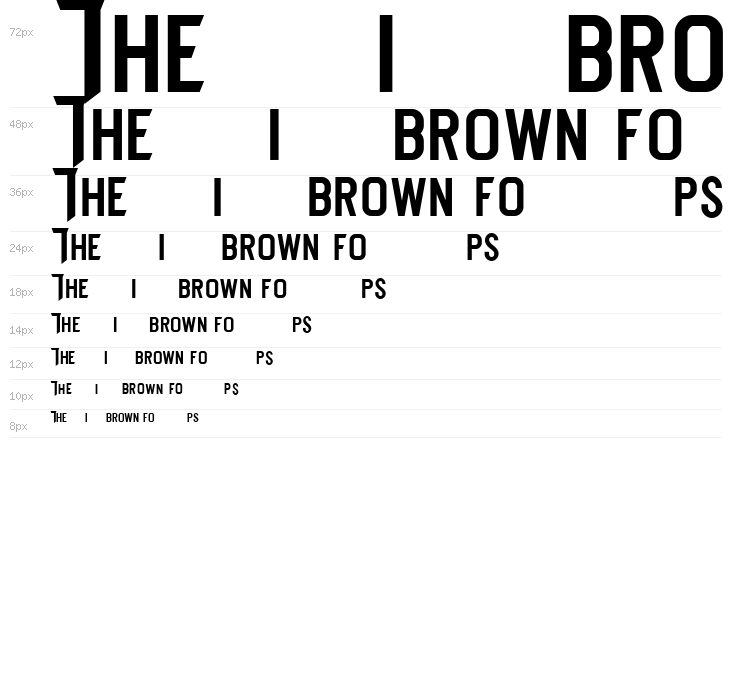 THE SPIDERS WEBFONT Waterfall