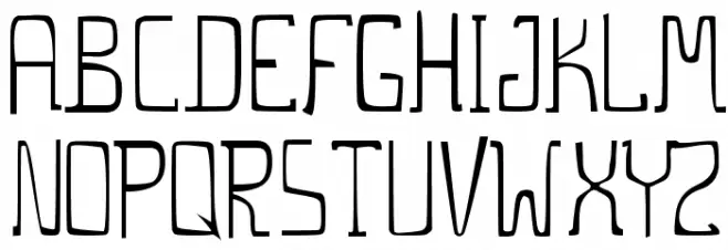 THE STILTS Schriftart Groß
