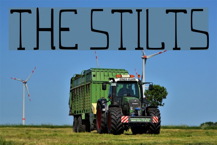 THE STILTS Font examples