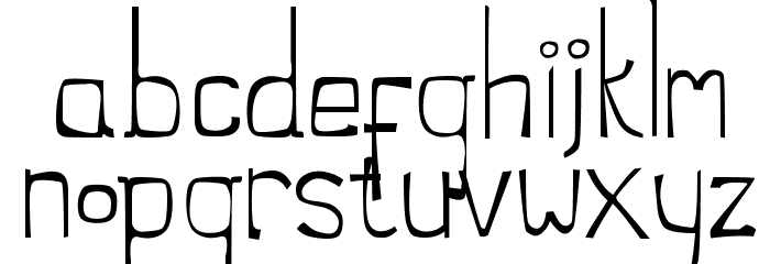 THE STILTS Font LOWERCASE