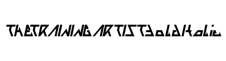 THE TRAINING ARTIST Bold Italic  免费字体下载