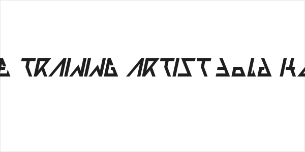 THE TRAINING ARTIST Bold Italic Logo