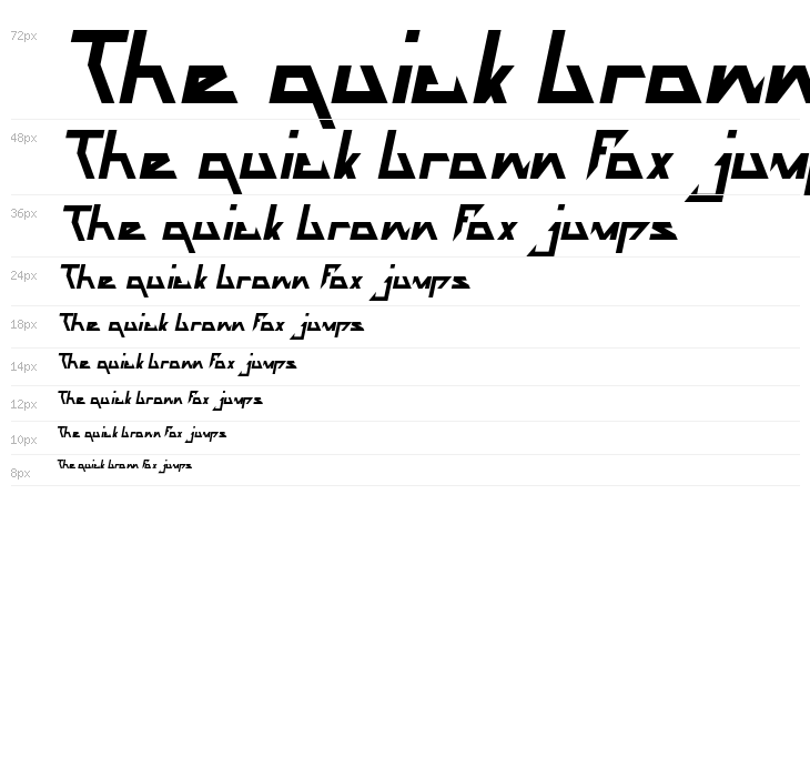 THE TRAINING ARTIST Bold Italic Waterfall