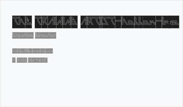 THE TRAINING ARTIST-Hollow-Inve Business Card