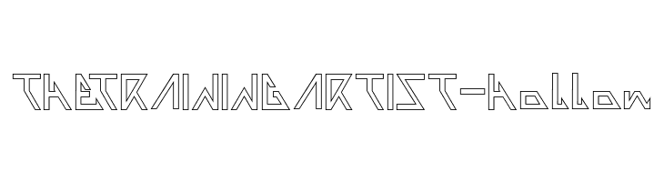 THE TRAINING ARTIST-Hollow  Descarca Fonturi Gratis