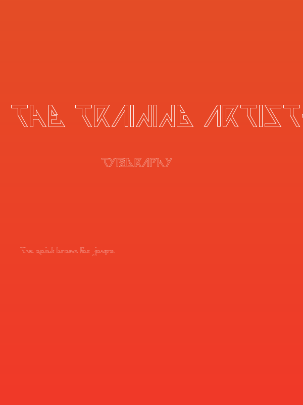 THE TRAINING ARTIST-Hollow Poster