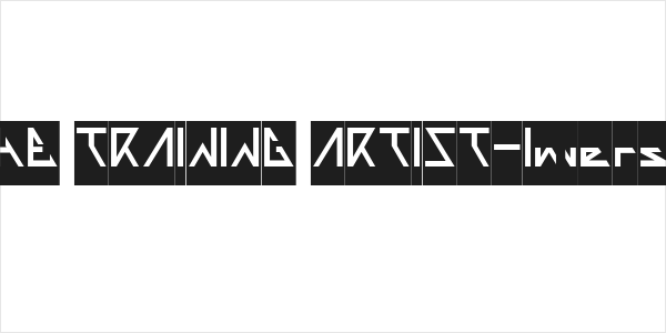 THE TRAINING ARTIST-Inverse Logo
