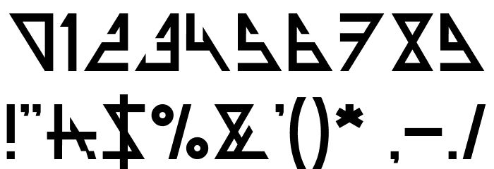 THE TRAINING ARTIST Font OTHER CHARS