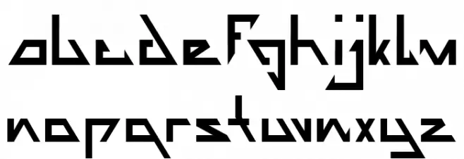 THE TRAINING ARTIST Font Litere mici