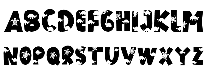 THE TURTLE Font LOWERCASE