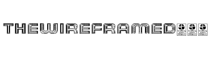 THE WIREFRAME Demo  Descarca Fonturi Gratis